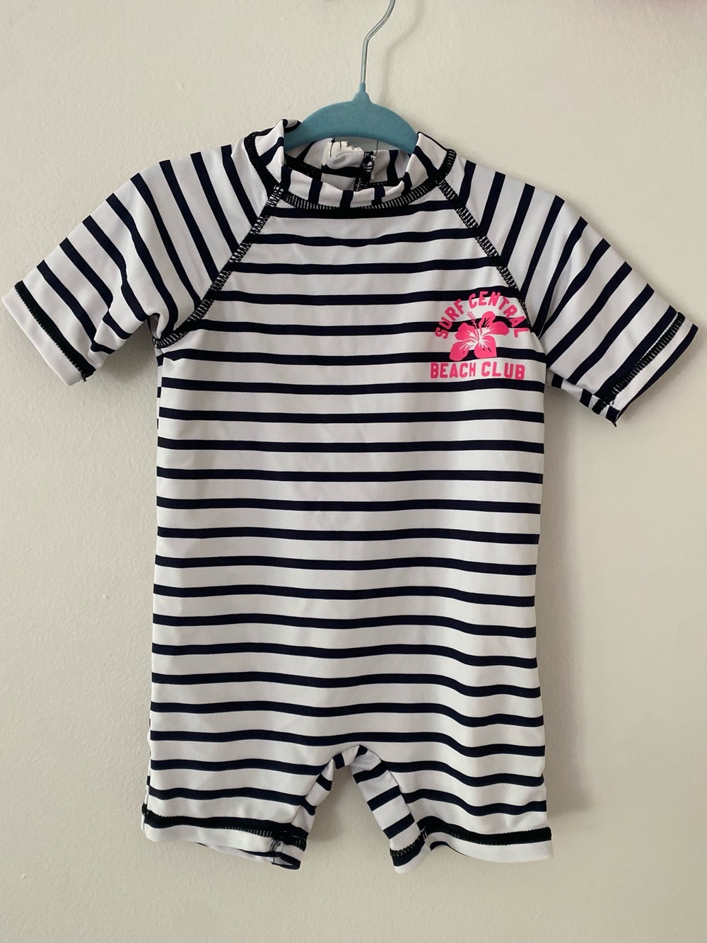 Joe Fresh Navy and White Striped Baby Rashguard